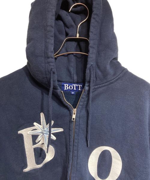 BoTT（ボット）BoTT (ボット) スキャタードBロゴジップフーディ/Scattered B Logo Zip Hoodie ネイビー サイズ:Mの古着・服飾アイテム
