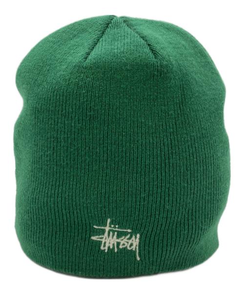 stussy（ステューシー）stussy (ステューシー) Basic Skullcapニットキャップ グリーン サイズ:57cmの古着・服飾アイテム
