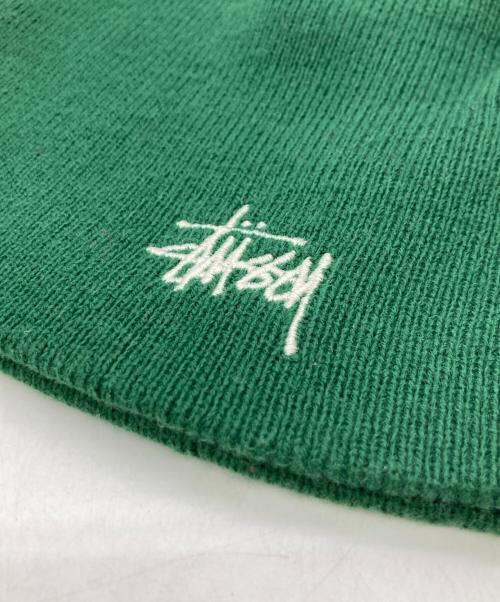 stussy（ステューシー）stussy (ステューシー) Basic Skullcapニットキャップ グリーン サイズ:57cmの古着・服飾アイテム