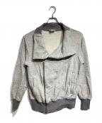 Vivienne Westwood manヴィヴィアン ウェストウッド マン）の古着「スウェットライダースジャケット」｜グレー