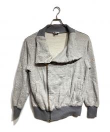 Vivienne Westwood man（ヴィヴィアン ウェストウッド マン）の古着「スウェットライダースジャケット」｜グレー