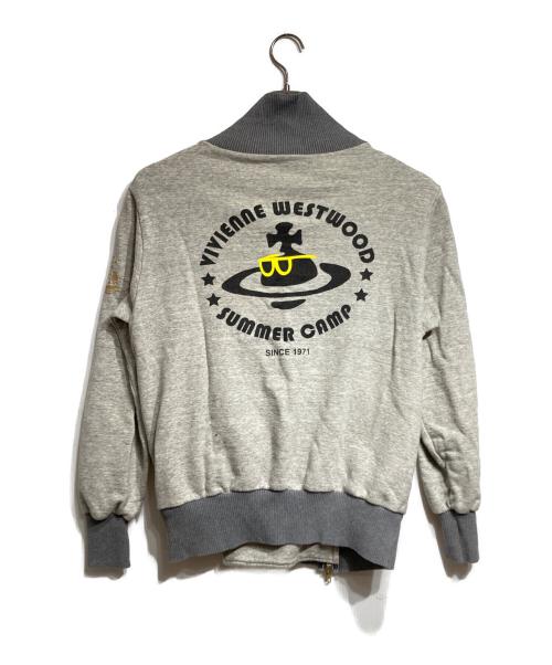 Vivienne Westwood man（ヴィヴィアン ウェストウッド マン）Vivienne Westwood man (ヴィヴィアン ウェストウッド マン) スウェットライダースジャケット グレー サイズ:48の古着・服飾アイテム