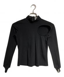 JOHN NHOJ（ジョン）の古着「ホールカットL/S Tee/Hole Cut ロングスリーブT」｜ブラック