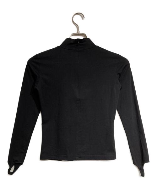 JOHN NHOJ（ジョン）JOHN NHOJ (ジョン) ホールカットL/S Tee/Hole Cut ロングスリーブT ブラック サイズ:Sの古着・服飾アイテム