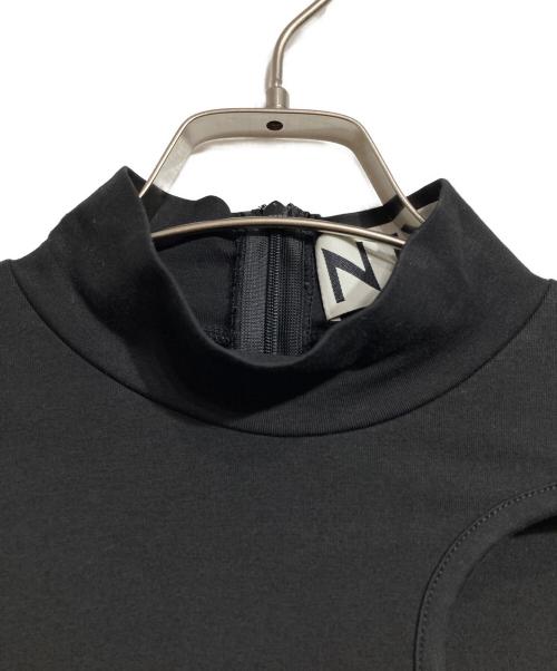 JOHN NHOJ（ジョン）JOHN NHOJ (ジョン) ホールカットL/S Tee/Hole Cut ロングスリーブT ブラック サイズ:Sの古着・服飾アイテム