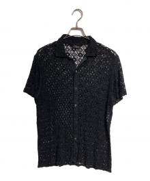 tricot COMME des GARCONS（トリココムデギャルソン）の古着「クロシェレースシャツ」｜ブラック