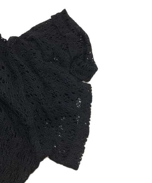 tricot COMME des GARCONS（トリココムデギャルソン）tricot COMME des GARCONS (トリココムデギャルソン) クロシェレースシャツ ブラック サイズ:FREEの古着・服飾アイテム