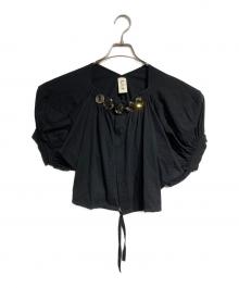 TAO COMME des GARCONS（タオ コムデギャルソン）の古着「ドルマンスリーブビジューカットソー/(Dolman sleeveBejeweledT-shirt 」｜ブラック