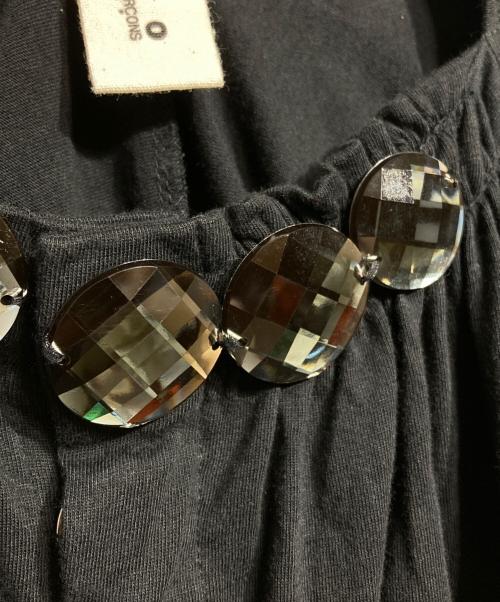 TAO COMME des GARCONS（タオ コムデギャルソン）TAO COMME des GARCONS (タオ コムデギャルソン) ドルマンスリーブビジューカットソー/(Dolman sleeveBejeweledT-shirt  ブラック サイズ:Freeの古着・服飾アイテム