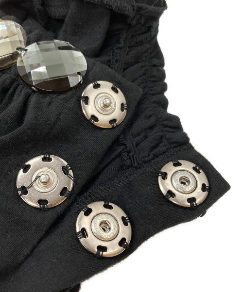 TAO COMME des GARCONS（タオ コムデギャルソン）TAO COMME des GARCONS (タオ コムデギャルソン) ドルマンスリーブビジューカットソー/(Dolman sleeveBejeweledT-shirt  ブラック サイズ:Freeの古着・服飾アイテム