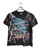 TOURCHAMPツアーチャンプ）の古着「サンダー×ウルフTee/Thunder x Wolf Tee」｜ブラック