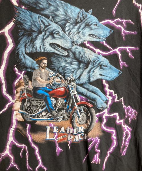 TOURCHAMP（ツアーチャンプ）TOURCHAMP (ツアーチャンプ) サンダー×ウルフTee/Thunder x Wolf Tee ブラック サイズ:XLの古着・服飾アイテム