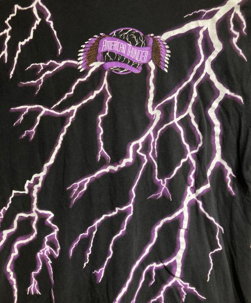 TOURCHAMP（ツアーチャンプ）TOURCHAMP (ツアーチャンプ) サンダー×ウルフTee/Thunder x Wolf Tee ブラック サイズ:XLの古着・服飾アイテム