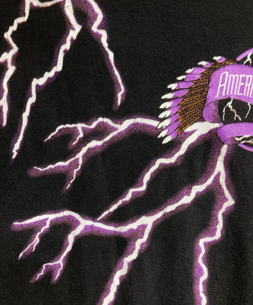 TOURCHAMP（ツアーチャンプ）TOURCHAMP (ツアーチャンプ) サンダー×ウルフTee/Thunder x Wolf Tee ブラック サイズ:XLの古着・服飾アイテム