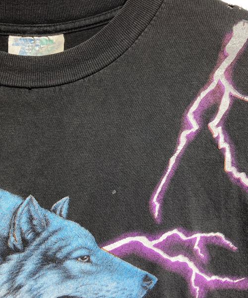 TOURCHAMP（ツアーチャンプ）TOURCHAMP (ツアーチャンプ) サンダー×ウルフTee/Thunder x Wolf Tee ブラック サイズ:XLの古着・服飾アイテム