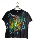 Capbbean Dreamカプビアン ドリーム）の古着「サンダー×ドラゴンTee/Thunder x Dragon Tee」｜ブラック