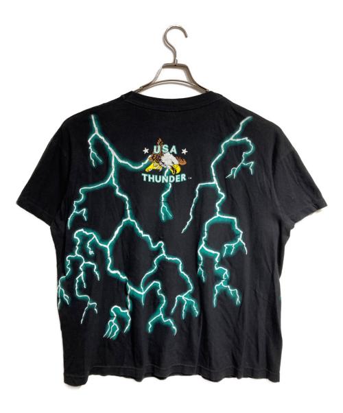 Capbbean Dream（カプビアン ドリーム）Capbbean Dream (カプビアン ドリーム) サンダー×ドラゴンTee/Thunder x Dragon Tee ブラック サイズ:XLの古着・服飾アイテム