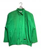 TIGHTBOOTH PRODUCTIONタイトブースプロダクション）の古着「PLEATS SHIRT JKT/プリーツシャツジャケット」｜グリーン