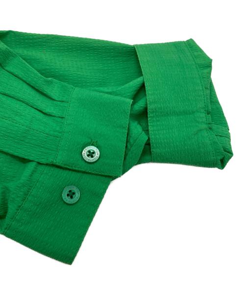 TIGHTBOOTH PRODUCTION（タイトブースプロダクション）TIGHTBOOTH PRODUCTION (タイトブースプロダクション) PLEATS SHIRT JKT/プリーツシャツジャケット グリーン サイズ:XLの古着・服飾アイテム