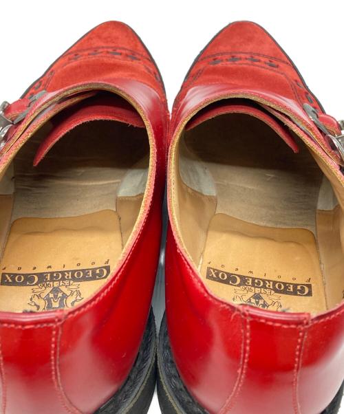 JOHN LAWRENCE SULLIVAN（ジョン ローレンス サリバン）JOHN LAWRENCE SULLIVAN (ジョン ローレンス サリバン) GEORGE COX (ジョージコックス) モンクストラップシューズ/Monk strap shoes レッド サイズ:7の古着・服飾アイテム
