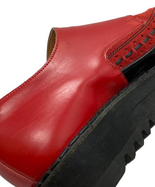JOHN LAWRENCE SULLIVAN（ジョン ローレンス サリバン）JOHN LAWRENCE SULLIVAN (ジョン ローレンス サリバン) GEORGE COX (ジョージコックス) モンクストラップシューズ/Monk strap shoes レッド サイズ:7の古着・服飾アイテム