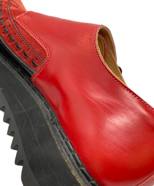 JOHN LAWRENCE SULLIVAN（ジョン ローレンス サリバン）JOHN LAWRENCE SULLIVAN (ジョン ローレンス サリバン) GEORGE COX (ジョージコックス) モンクストラップシューズ/Monk strap shoes レッド サイズ:7の古着・服飾アイテム