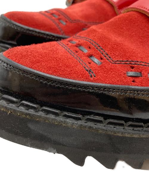 JOHN LAWRENCE SULLIVAN（ジョン ローレンス サリバン）JOHN LAWRENCE SULLIVAN (ジョン ローレンス サリバン) GEORGE COX (ジョージコックス) モンクストラップシューズ/Monk strap shoes レッド サイズ:7の古着・服飾アイテム