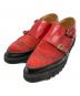 JOHN LAWRENCE SULLIVAN（ジョン ローレンス サリバン）の古着「モンクストラップシューズ/Monk strap shoes」｜レッド