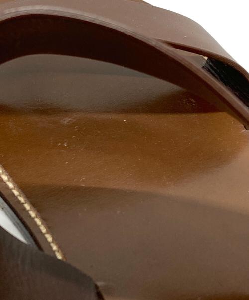 CELINE（セリーヌ）CELINE (セリーヌ) レザースライドサンダル/Leather slide sandals ブラウン サイズ:43の古着・服飾アイテム