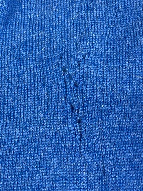 MAGLIANO（マリアーノ）MAGLIANO (マリアーノ) ダメージ加工ニット ブルー サイズ:Mの古着・服飾アイテム