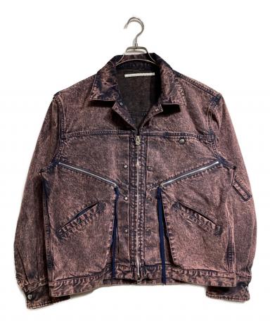 中古・古着通販】Tamme (タム) DENIM MK3 JACKET ブラック×ピンク