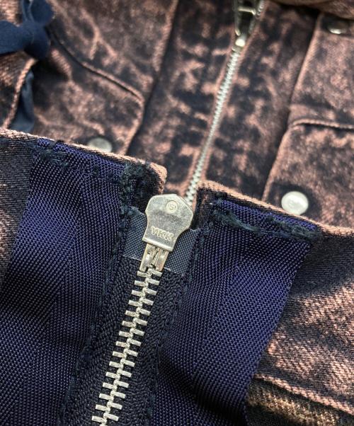 Tamme（タム）Tamme (タム) DENIM MK3 JACKET ブラック×ピンク サイズ:SIZE 3の古着・服飾アイテム
