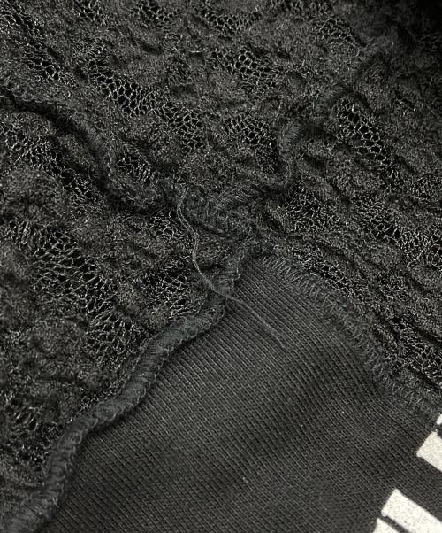 KIDILL（キディル）KIDILL (キディル) LACE LONG SLEEVE T-SHIRT / レース長袖Tシャツ ブラック サイズ:Freeの古着・服飾アイテム