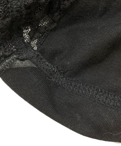 KIDILL（キディル）KIDILL (キディル) LACE LONG SLEEVE T-SHIRT / レース長袖Tシャツ ブラック サイズ:Freeの古着・服飾アイテム