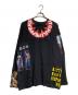 KIDILL（キディル）の古着「LACE LONG SLEEVE T-SHIRT / レース長袖Tシャツ」｜ブラック