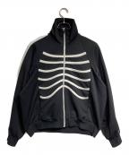 LAD MUSICIANラッドミュージシャン）の古着「ESTER JERSEY SKELETON JACKET / エスタージャージースケルトンジャケット」｜ブラック