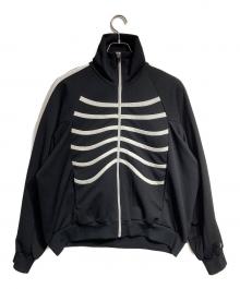 LAD MUSICIAN（ラッドミュージシャン）の古着「ESTER JERSEY SKELETON JACKET / エスタージャージースケルトンジャケット」｜ブラック