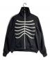 LAD MUSICIAN（ラッドミュージシャン）の古着「ESTER JERSEY SKELETON JACKET / エスタージャージースケルトンジャケット」｜ブラック