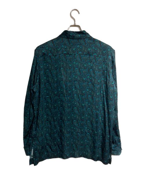TOM FORD（トムフォード）TOM FORD (トムフォード) シルクペイズリーシャツ ブラック サイズ:52の古着・服飾アイテム