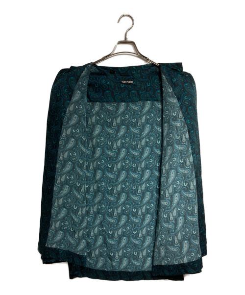 TOM FORD（トムフォード）TOM FORD (トムフォード) シルクペイズリーシャツ ブラック サイズ:52の古着・服飾アイテム
