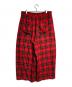 KIDILL (キディル) マドラスチェックレーヨンジップパンツ/Madras check rayon zip pants レッド サイズ:44：20000円