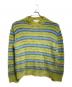 MARNI（マルニ）の古着「ブラッシュドモヘアストライプニットセーター/Brushed Mohair Stripe Knit Sweater」｜グリーン