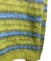 中古・古着 MARNI (マルニ) ブラッシュドモヘアストライプニットセーター/Brushed Mohair Stripe Knit Sweater グリーン サイズ:48：35000円