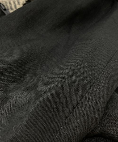 Yohji Yamamoto pour homme（ヨウジヤマモト プールオム）Yohji Yamamoto pour homme (ヨウジヤマモト プールオム) 22SS LINEN NEWSPAPER CAMBRICK PRINT JACKET/リネン製新聞柄カンブリックプリントジャケット ブラック サイズ:3の古着・服飾アイテム