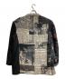 Yohji Yamamoto pour homme (ヨウジヤマモト プールオム) 22SS LINEN NEWSPAPER CAMBRICK PRINT JACKET/リネン製新聞柄カンブリックプリントジャケット ブラック サイズ:3：90000円