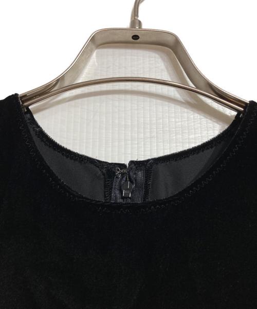 COMME des GARCONS（コムデギャルソン）COMME des GARCONS (コムデギャルソン) ベロアノースリーブワンピース ブラック サイズ:Mの古着・服飾アイテム