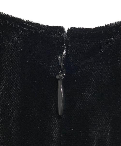 COMME des GARCONS（コムデギャルソン）COMME des GARCONS (コムデギャルソン) ベロアノースリーブワンピース ブラック サイズ:Mの古着・服飾アイテム