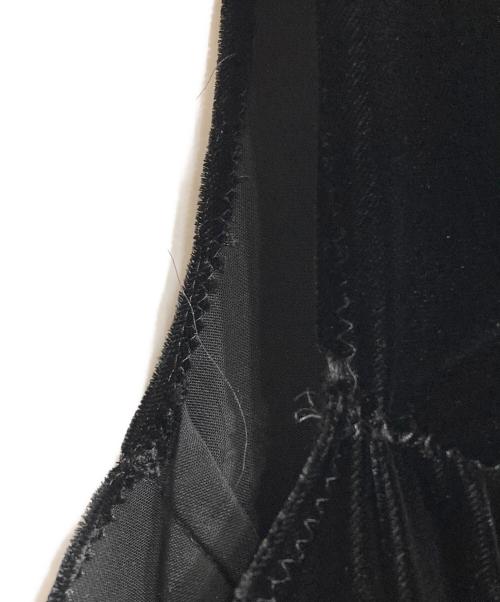COMME des GARCONS（コムデギャルソン）COMME des GARCONS (コムデギャルソン) ベロアノースリーブワンピース ブラック サイズ:Mの古着・服飾アイテム