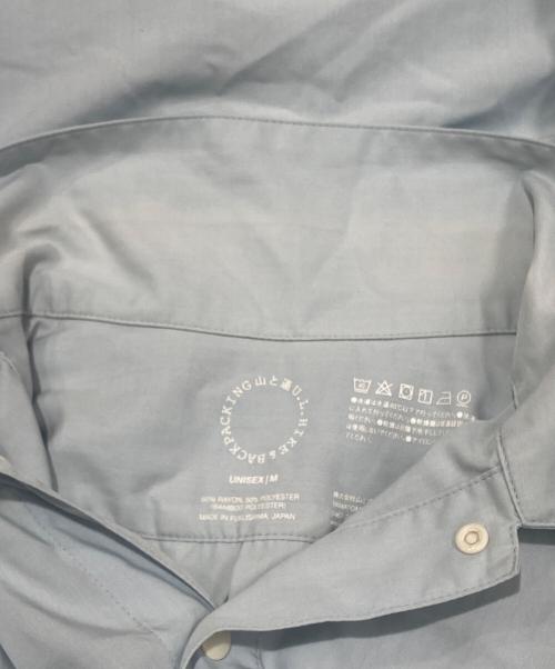 山と道（ヤマトミチ）山と道 (ヤマトミチ) Bamboo Shirt/バンブーシャツ ブルー サイズ:Mの古着・服飾アイテム