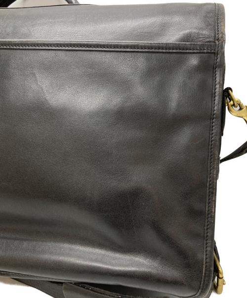 COACH（コーチ）COACH (コーチ) ターンロックレザーフラップショルダーバッグ ブラックの古着・服飾アイテム